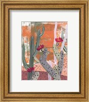 Framed 'Desert Flowers I' border=