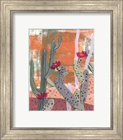 Framed 'Desert Flowers I' border=