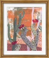 Framed Desert Flowers I