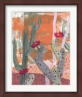 Framed Desert Flowers I