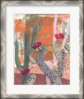 Framed Desert Flowers I