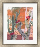 Framed Desert Flowers I