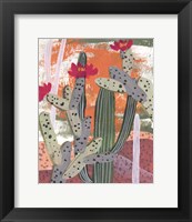 Framed 'Desert Flowers III' border=