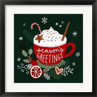 Framed 'Christmas Comforts I' border=