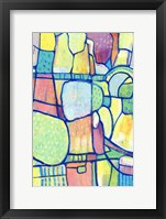 Framed Stained Glass Composition I