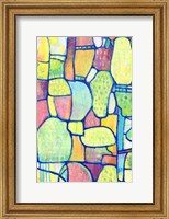 Framed Stained Glass Composition II