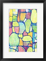 Framed Stained Glass Composition II