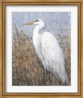 Framed White Heron II