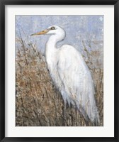 Framed White Heron II