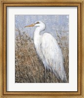 Framed White Heron II