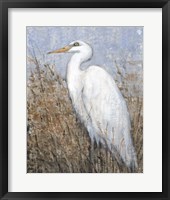 White Heron II Framed Print
