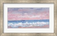 Framed Coastal Pink Horizon I