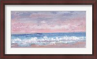 Framed Coastal Pink Horizon I