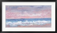 Framed Coastal Pink Horizon I