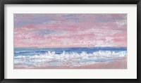 Framed Coastal Pink Horizon II