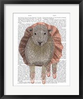 Framed Ballet Sheep 1 Book Print