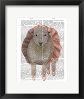 Framed Ballet Sheep 1 Book Print