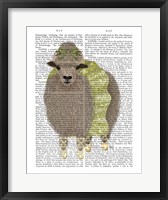 Framed Ballet Sheep 2 Book Print