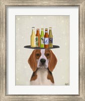 Framed Beagle Beer Lover