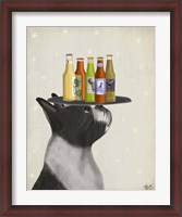 Framed Boston Terrier Beer Lover