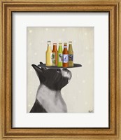 Framed Boston Terrier Beer Lover