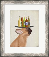 Framed French Bulldog Beer Lover