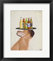 Framed French Bulldog Beer Lover