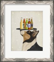 Framed Corgi Tricolour Beer Lover