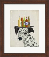 Framed Dalmatian Beer Lover