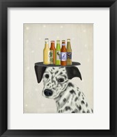 Framed Dalmatian Beer Lover