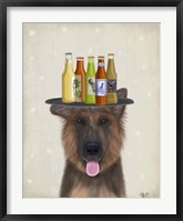 Framed German Shepherd Beer Lover