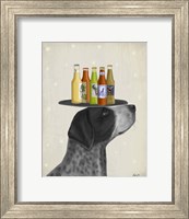 Framed German Shorthaired Pointer Ice Cream, Black Beer Lover