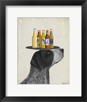 Framed German Shorthaired Pointer Ice Cream, Black Beer Lover