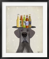 Framed Great Dane Blue Beer Lover