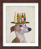 Framed Greyhound Tan Beer Lover