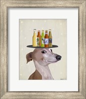Framed Greyhound Tan Beer Lover