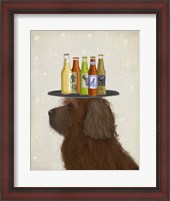 Framed Labradoodle Brown 2 Beer Lover