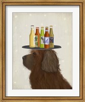 Framed Labradoodle Brown 2 Beer Lover