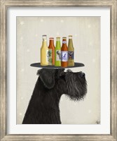 Framed Schnauzer Black Beer Lover