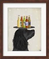 Framed Cocker Spaniel Black Beer Lover