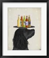Framed Cocker Spaniel Black Beer Lover
