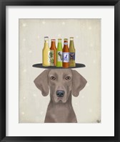 Framed Weimerarner Beer Lover