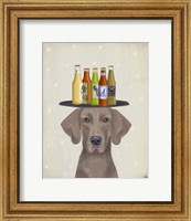 Framed Weimerarner Beer Lover