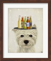 Framed West Highland Terrier Beer Lover