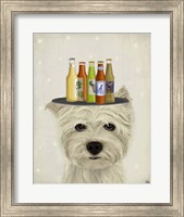 Framed West Highland Terrier Beer Lover