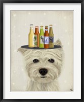 Framed West Highland Terrier Beer Lover