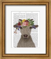 Framed Goat Bohemian 1 Book Print