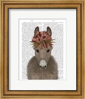 Framed Donkey Bohemian 1 Book Print