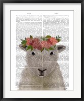 Framed Sheep Bohemian 1 Book Print
