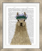 Framed Llama Bohemian 1 Book Print